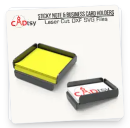 Business card organizer DXF SVG for laser cutting