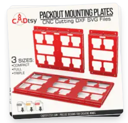 Packout modular plate DXF for CNC cutting
