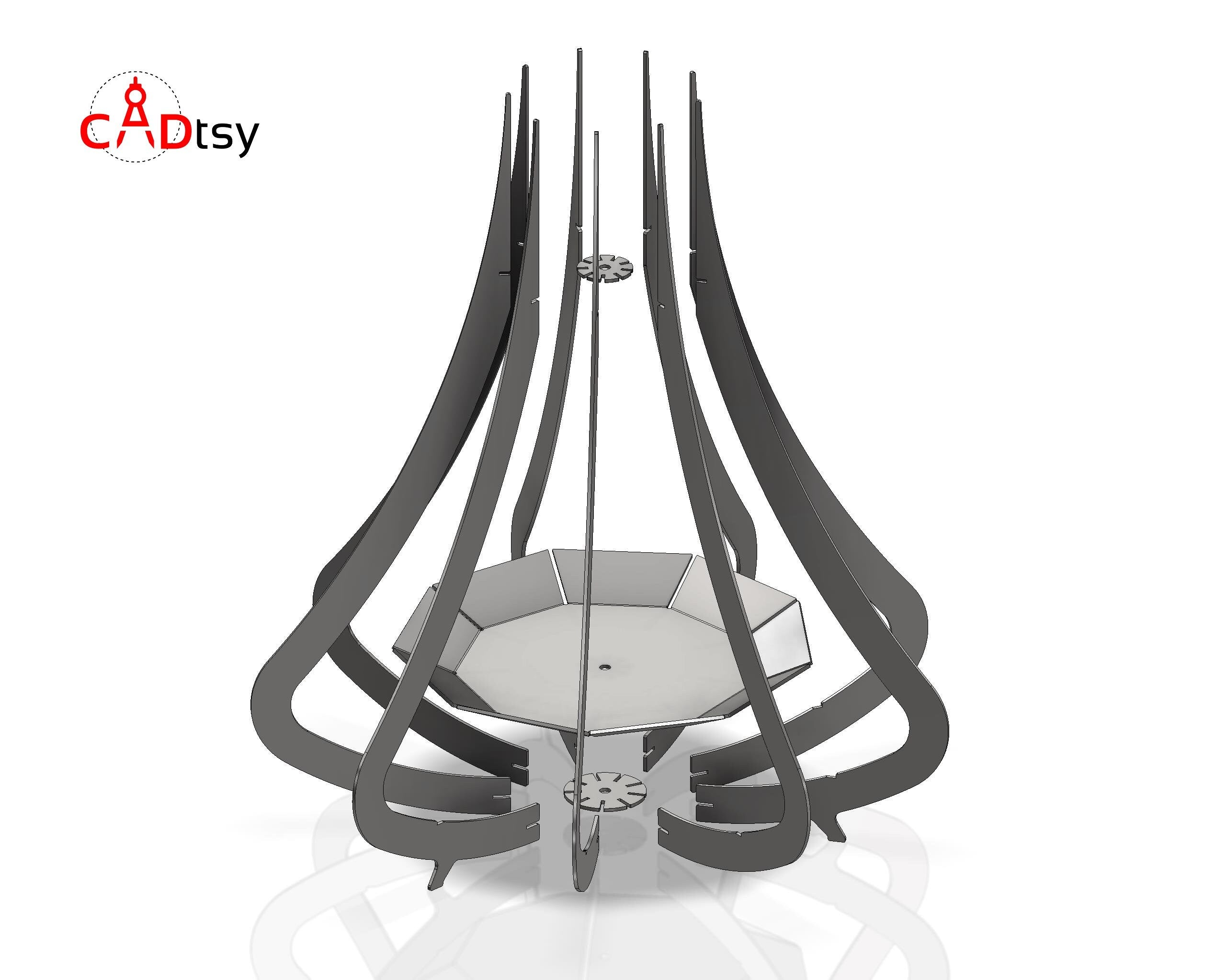 Artwork Fire Pit Bowl CNC DIY Decor Decorative Design Element Fireplace Garden Heater Laser Metal Metalwork Outdoor Patio Project ambiance design digital download stunning style warmth